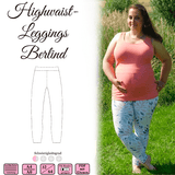 Highwaist Leggins Berlind -Gr 32-64- Ebook und Nähanleitung - Sewando
