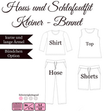 Haus-und Schlafoutfit "Kleiner Bennett" - Gr 86-176 - EBook und Nähanleitung