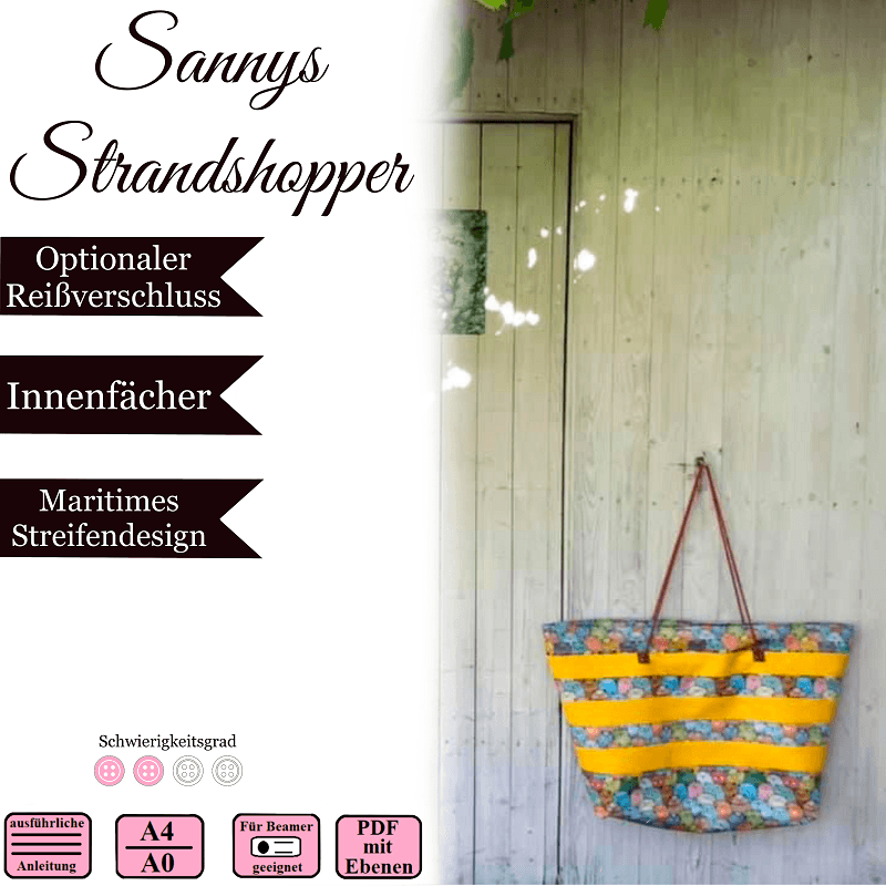 Sannys Strandshopper - EBook und Nähanleitung - Sewando