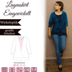 Lagenshirt Eingewickelt - Gr 32-64 - Ebook und Nähanleitung - Sewando