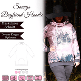 Sannys Boyfriend Hoodie- Gr 32-64 - E-Book und Nähanleitung - Sewando