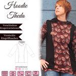 Hoodie Theda - Gr 32-64 - Schnittmuster und Nähanleitung - Sewando