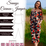 Sannys Carmen Jumper- Gr 32-64 - EBook und Nähanleitung - Sewando