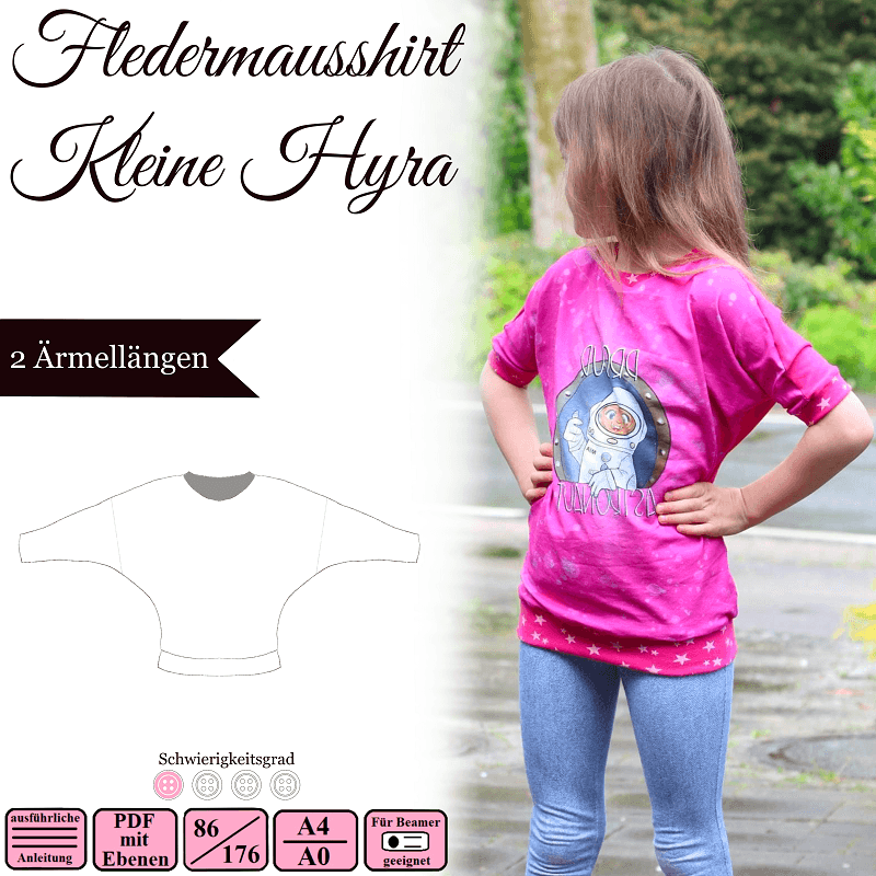Kleine Hyra - Gr 86-176 - EBook und Nähanleitung - Sewando
