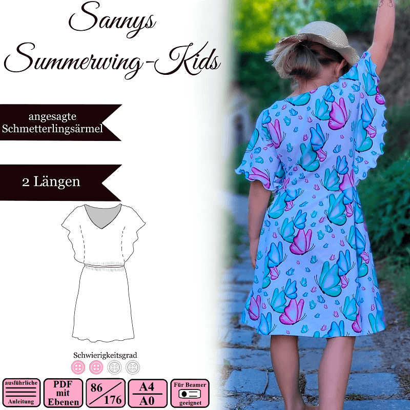 Sannys Summerwing-Kids - Gr 86-176 - EBook und Nähanleitung - Sewando