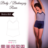Body / Badeanzug Runa- Gr 32-64 - EBook und Nähanleitung - Sewando