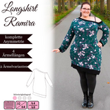 Longshirt "Ramira" - Gr.32-60 - EBook und Nähanleitung