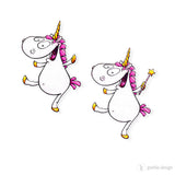 2er Digi Stamp Set "Einhorn" Drucken, Basteln Plotten
