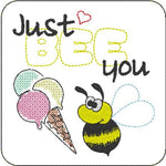 Stickdatei - Set Untersetzer BEE - Sewando