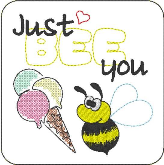 Stickdatei - Set Untersetzer BEE - Sewando