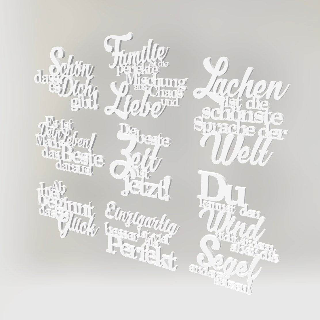 x *Unzertrennliche Sprüche* Plotter,-Laser- und 3D Datei - Sewando