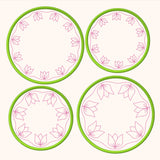 4x Stickdatei "Tulpe" ITH Untersetzer
