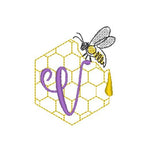 Stickdatei - Bienen-Monogramme A-Z - Sewando