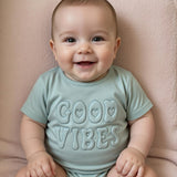 Stickdatei Good Vibes 3D Schrift Trapunto Set 2647