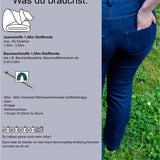 Schnittmuster High Waist Bootcut Jeans "Der blaue Pfad" Damen Gr. 32 - 62