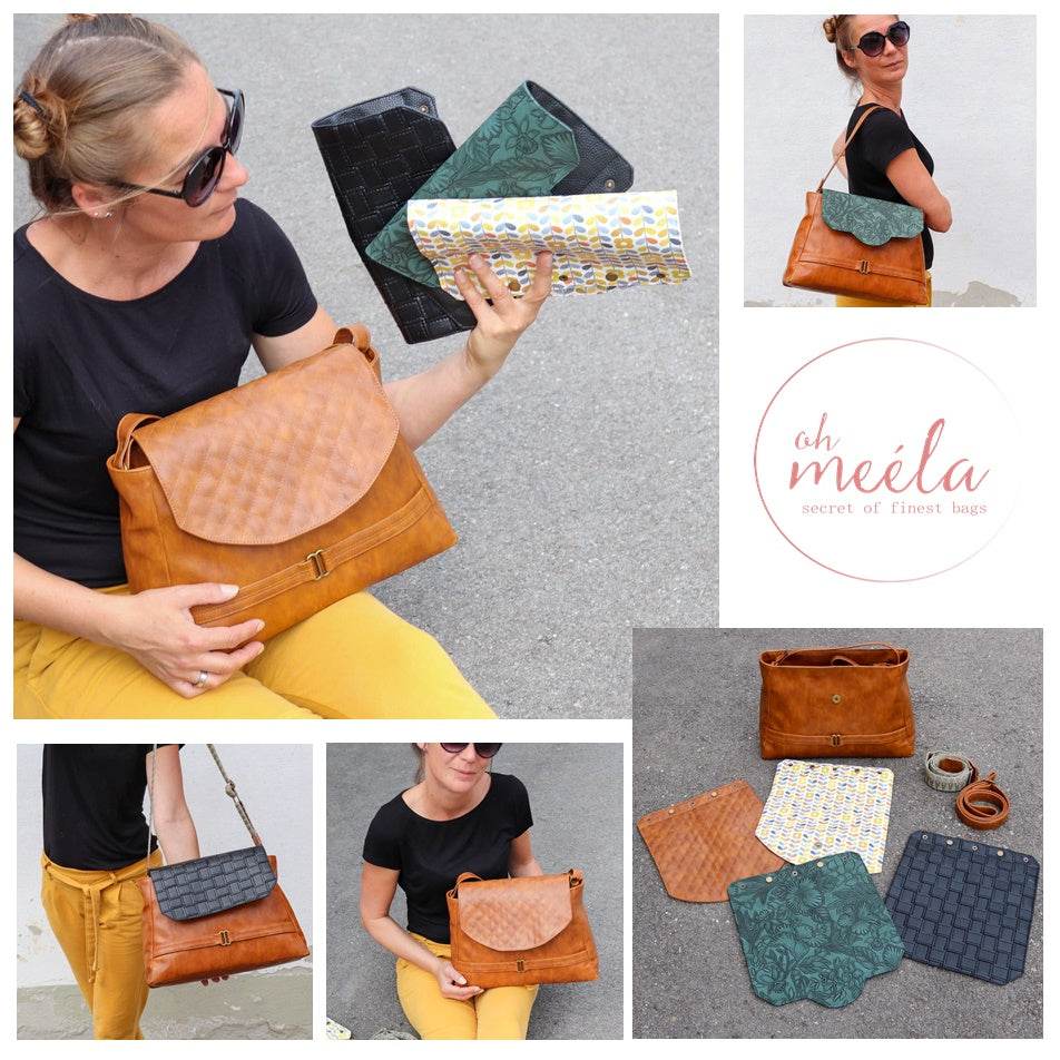 ohAnni Big * Taschen - Schnittmuster - eBook * Handtasche mit Wechsel-Taschenklappe - Sewando