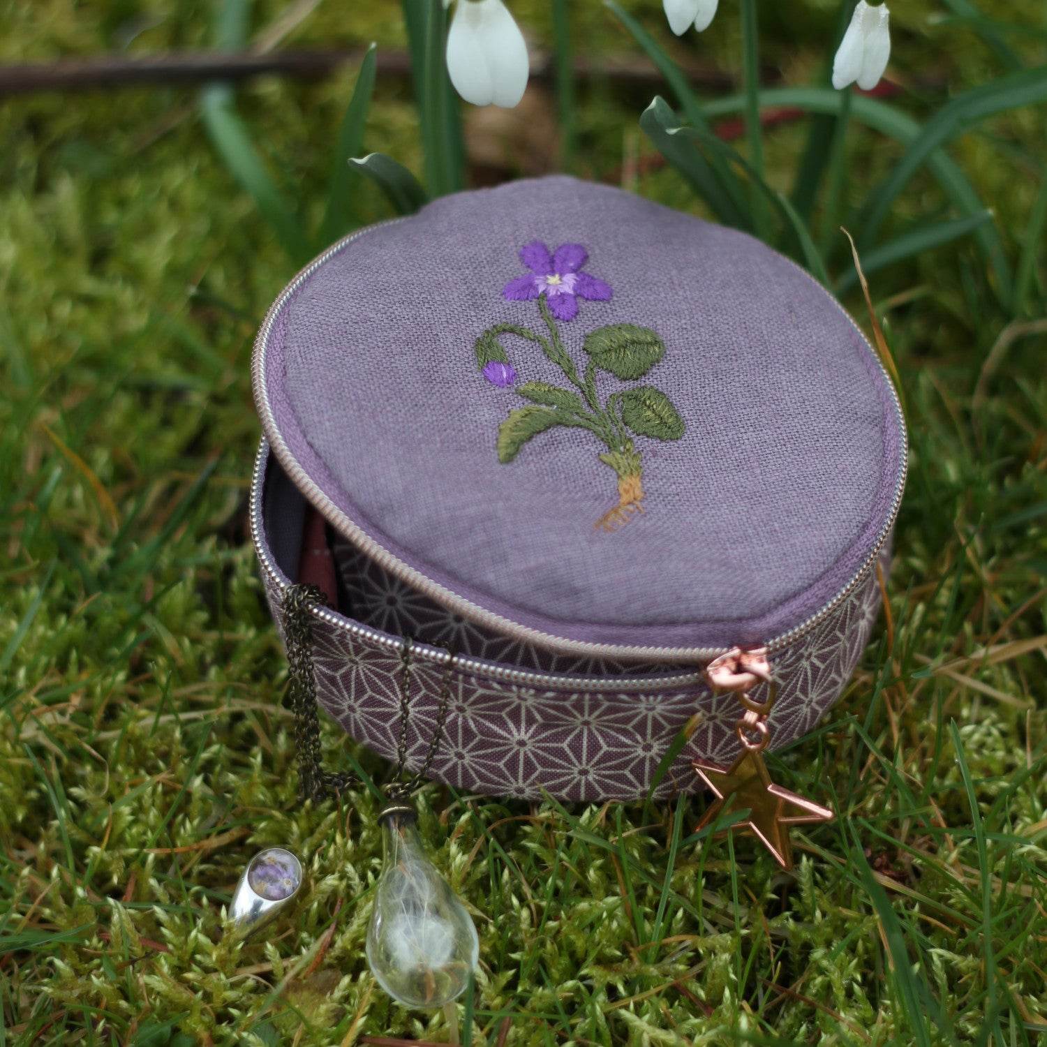 Handstickvorlage FRÜHLINGSBLUMEN - Sewando