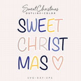 Plotterdatei | Schrift Sweet Christmas : - Sewando