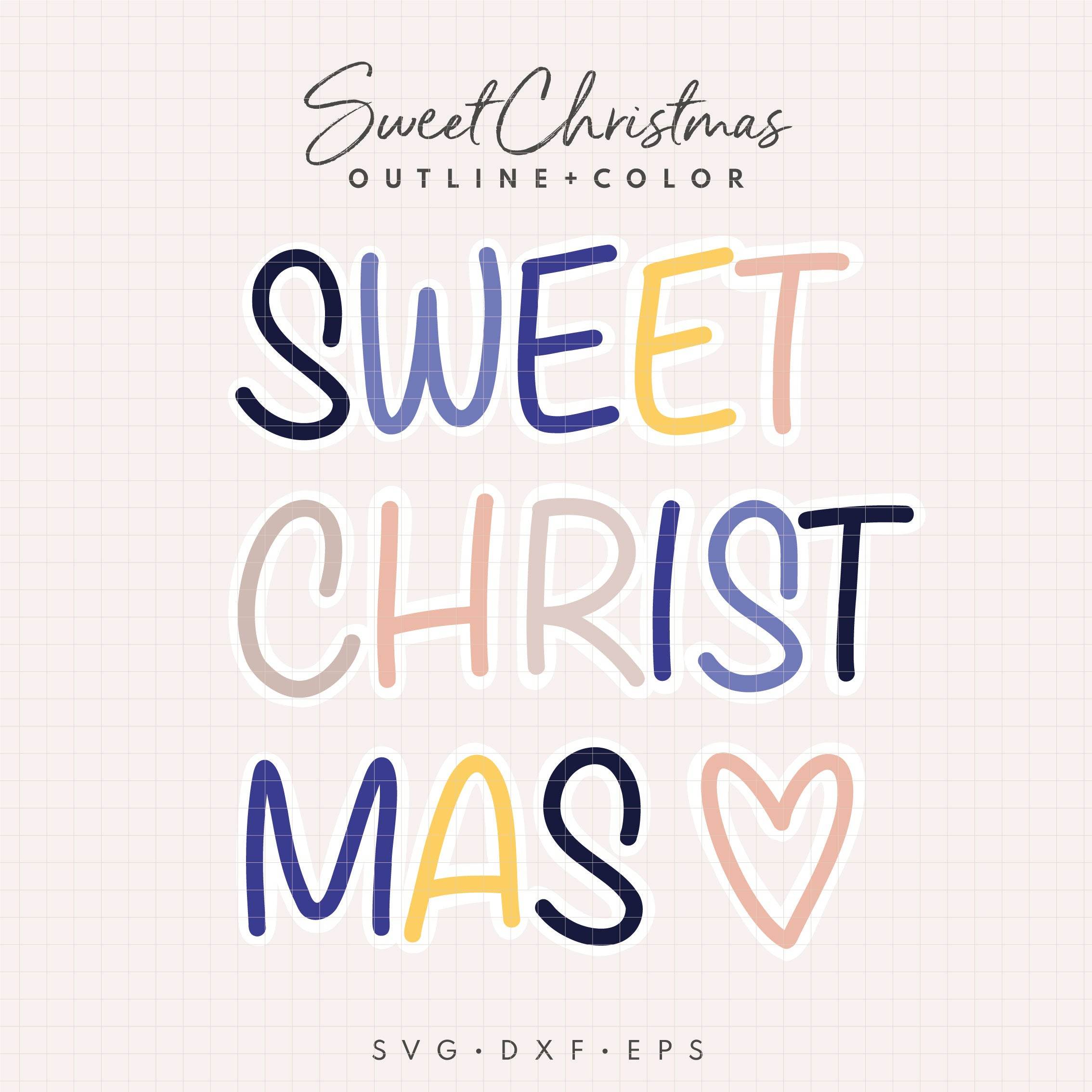 Plotterdatei | Schrift Sweet Christmas : - Sewando