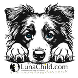 Stickdatei Border Collie "Vera"- realistisch - FÜR HELLE STOFFE