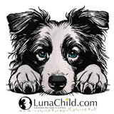 Stickdatei Applikation Border Collie "Vera" - realistisch - FÜR HELLE & DUNKLE STOFFE
