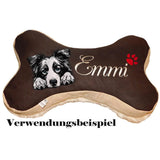 Stickdatei Applikation Border Collie "Vera" - realistisch - FÜR HELLE & DUNKLE STOFFE