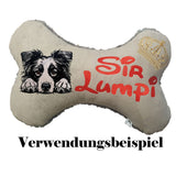 Stickdatei Applikation Border Collie "Vera" - realistisch - FÜR HELLE & DUNKLE STOFFE