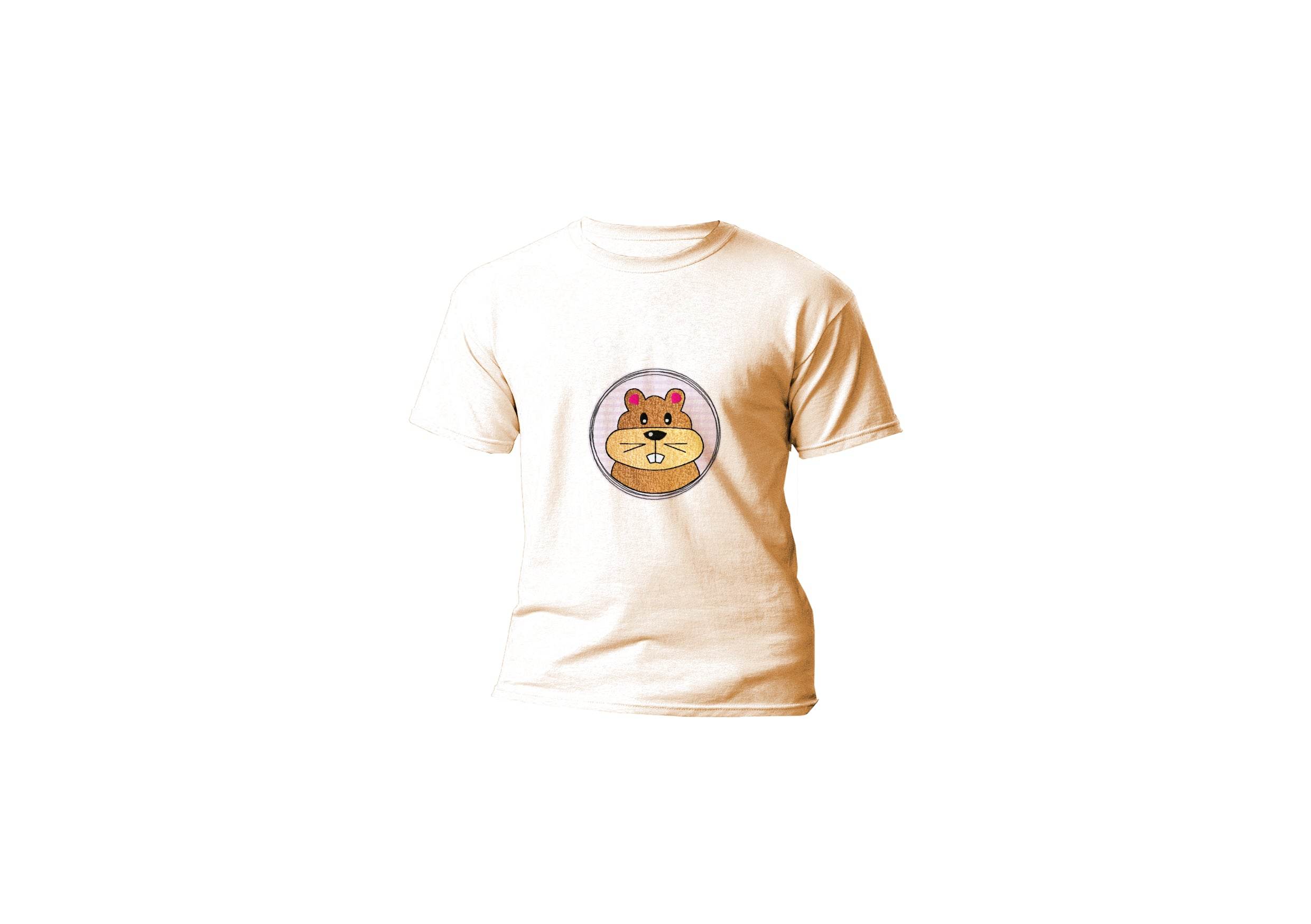 Stickdatei Doodle Button Hamster - Rahmen ab 10 cm x 10 cm, Applikation, Aufnäher, Tier - Sewando