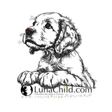 Stickdatei Irish Setter Welpe "Tabsy" - realistisch - FÜR HELLE STOFFE