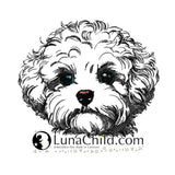 Stickdatei Maltipoo "Maxim" - realistisch - FÜR HELLE STOFFE