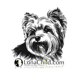 Stickdatei Applikation Yorkshire Terrier "Gizmo" - realistisch - FÜR HELLE STOFFE