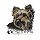 Stickdatei Applikation Yorkshire Terrier "Gizmo" - realistisch - FÜR HELLE & DUNKLE STOFFE