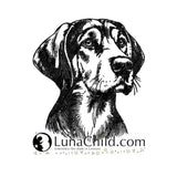 Stickdatei Bayrischer Gebirgsschweißhund "August"  FÜR HELLE STOFFE
