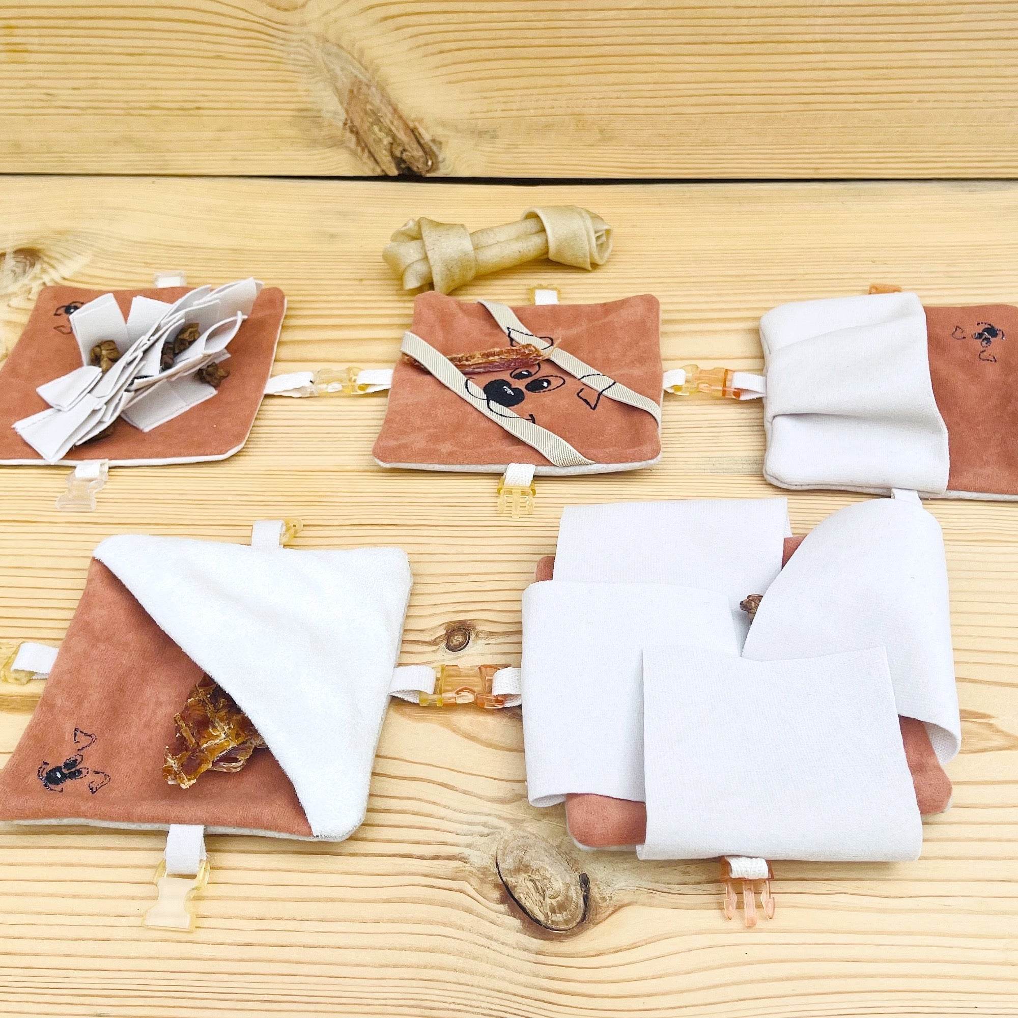 Stickdatei Schnüffelteppich Set 13x13, 5 ITH Schnüffelelemente für Nasentraining - Sewando