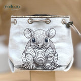 Stickdatei Leckerchenbeutel 14x20, ITH Futterbeutel armadillo mit und ohne Motiv - Sewando