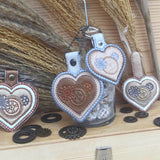 Stickdatei Steampunk Herz Anhänger 6x8 & 7x10, In The Hoop 3D-Anhänger - Sewando