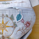 Stickdatei Umhängetasche 3er Set S, M, L, ITH Stickdatei Rosemary Bag - Sewando