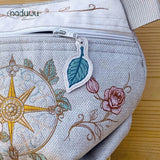 Stickdatei Umhängetasche 3er Set S, M, L, ITH Stickdatei Rosemary Bag - Sewando