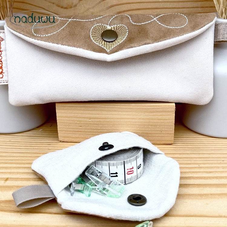 Stickdatei Taschen Set, ITH Mini-Taschen für Nadel, Faden und Kleinigkeiten - Sewando