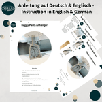 Stickdatei Baggy Pant Anhänger Set, ITH Anhänger in 3 Größen - Sewando