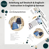 Stickdatei Tasche Spendierhose 13x18, In the hoop Taschenbaumler - Sewando