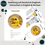 Stickdatei Mond Stuffie Set mit 7 Größen, ITH Kuschel-Mond - Sewando