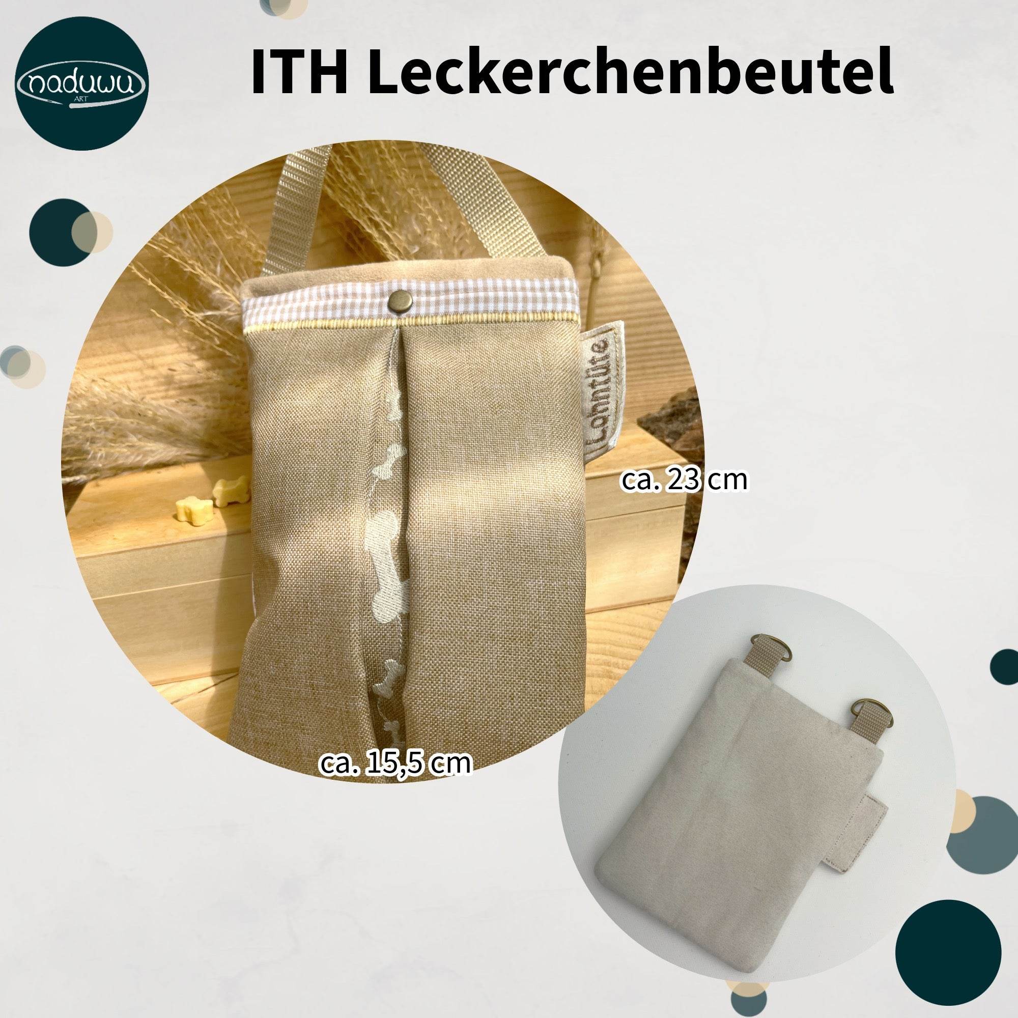 Stickdatei Leckerchenbeutel 16x24 In The Hoop, Leckerlibeutel - Sewando