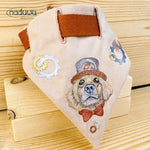 Stickdatei Halstuch für Hunde 3 Größen, Bandana mit Motiv und blanko - Sewando