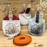 Stickdatei Beutel Set 13x18, 15x20, 16x23, ITH Hundeleinentasche armadillo L-Bag