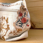 Stickdatei Rose Anhänger 6x9, ITH Schlüsselanhänger - Sewando