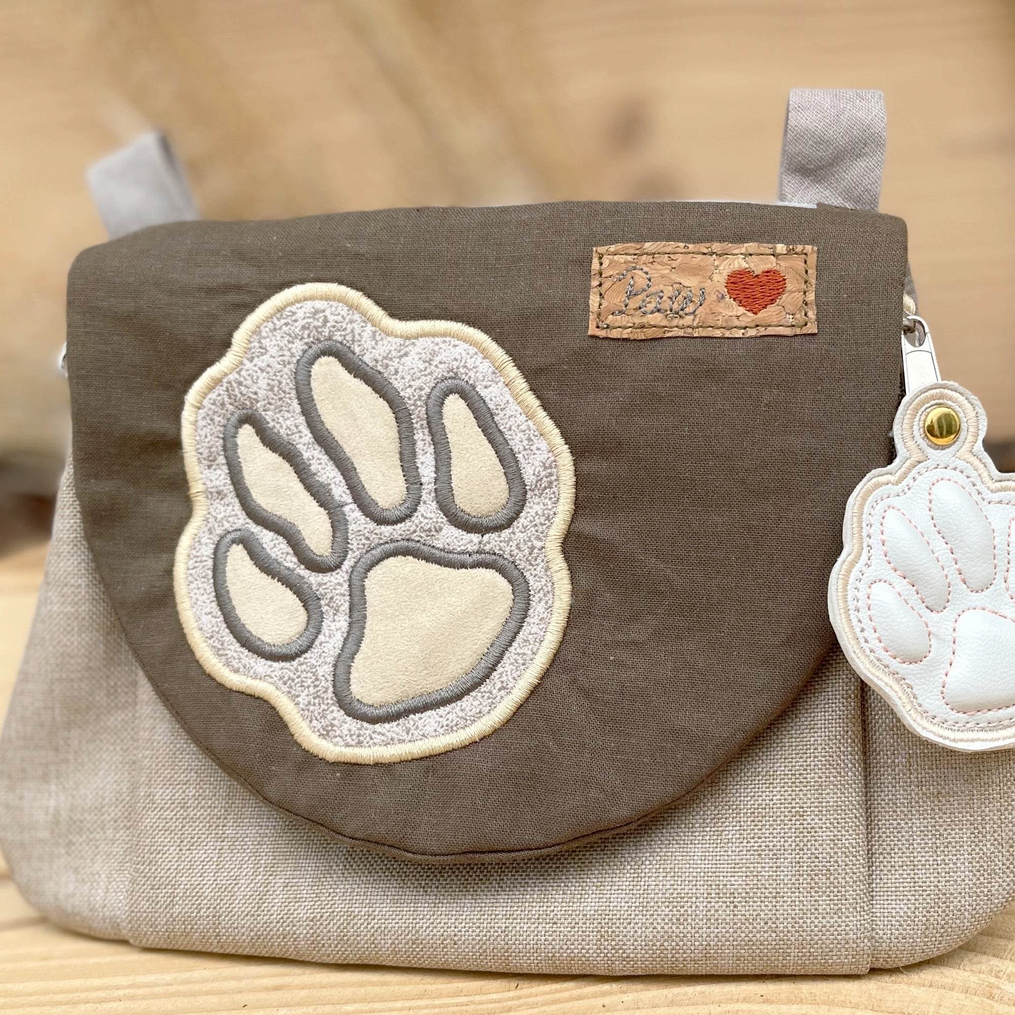 Stickdatei Tasche Big Paw Set, In The Hoop Bag in 5 Größen - Sewando