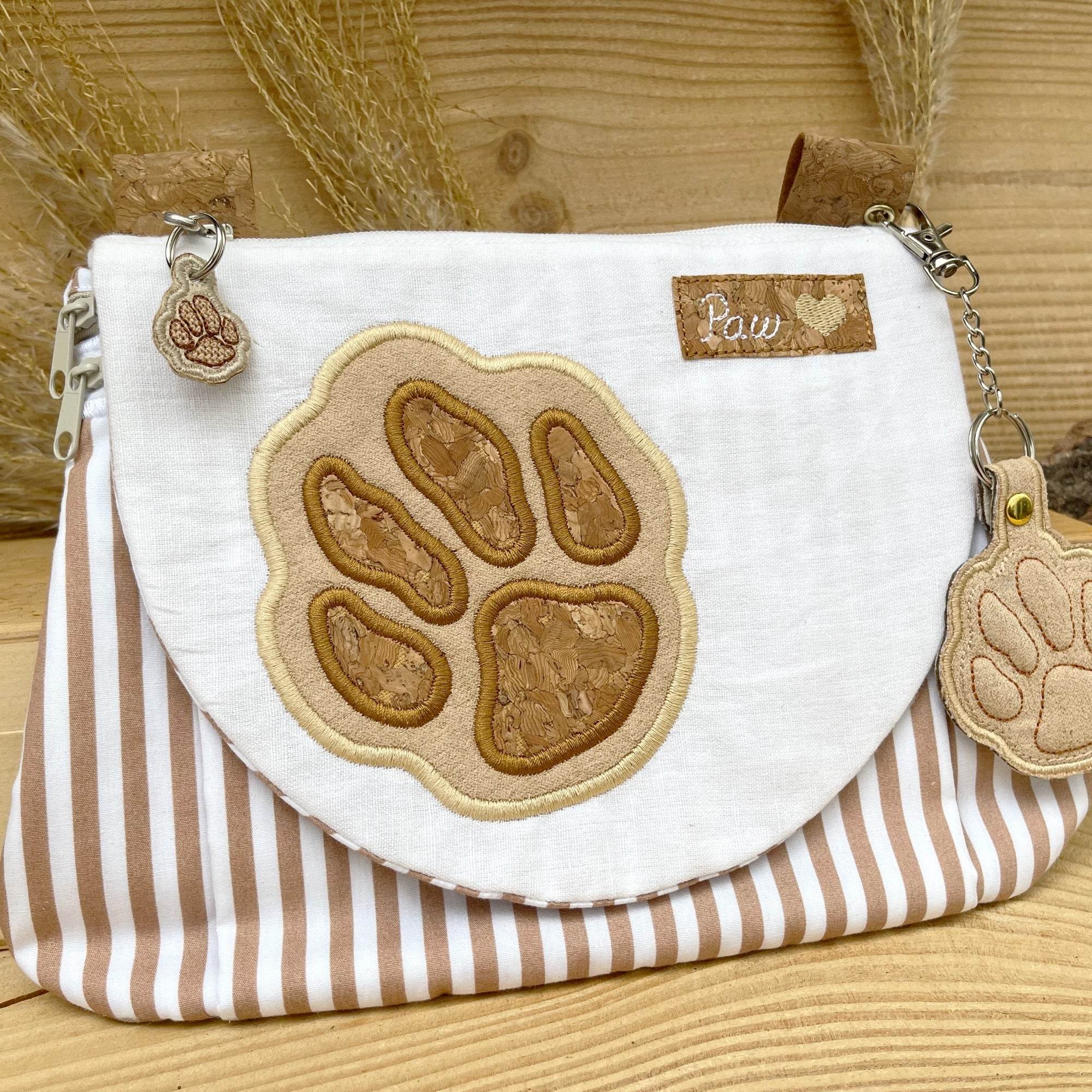 Stickdatei Tasche Big Paw Set, In The Hoop Bag in 5 Größen - Sewando