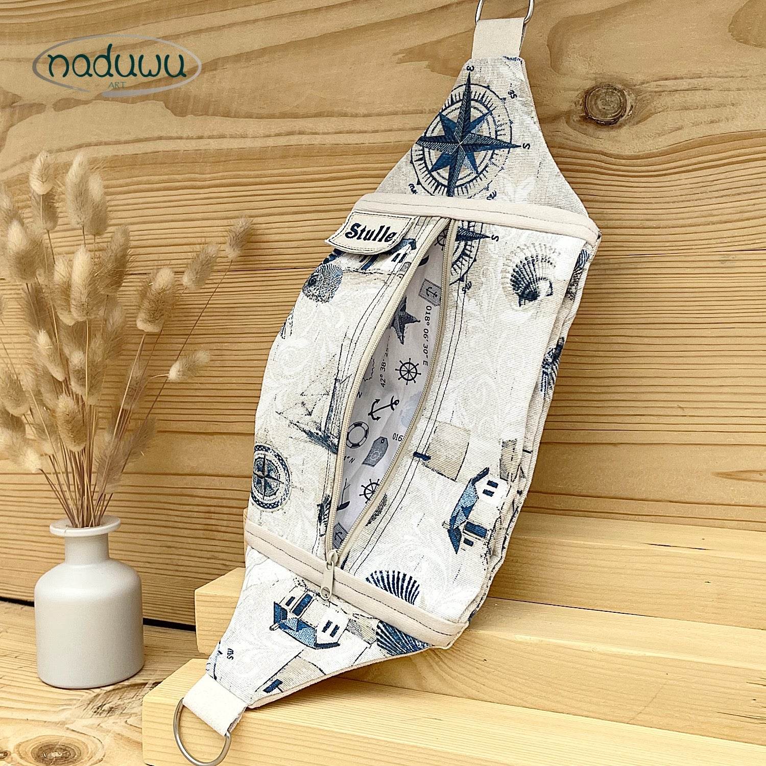 ITH Stickdatei Crossbody Bag 18x25, In The Hoop Tasche PaperBag Stulle - Sewando