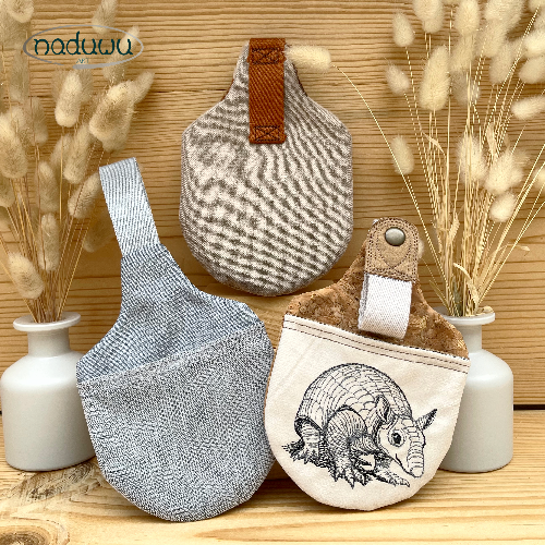 Stickdatei Beutel 13x18, In The Hoop Hundeleinentasche armadillo L-Bag - Sewando